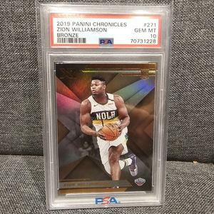 2019 Panini Chronicles Bronze Zion Williamson PSA 10 Rookie